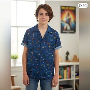 002 SHRRTS: One Brand button down shirt size 13/14